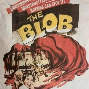 The blob small white graphic preowned T-shirt